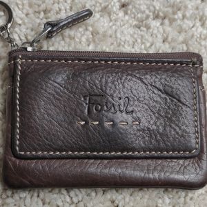 Fossil leather card holder